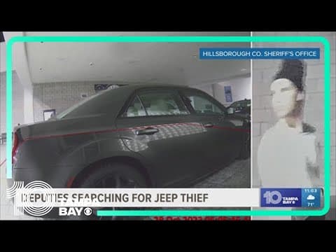 Deputies look to identify man accused of stealing SUV from dealership in Brandon