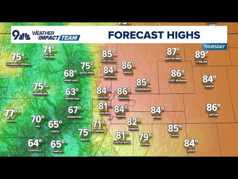 Denver weather: Hot, hazy Thursday in Colorado