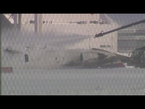 Plane crashes at Toronto Airport