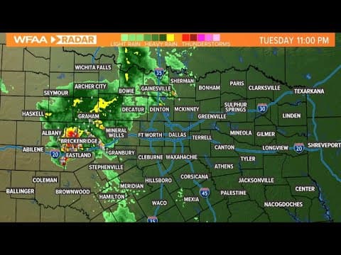 Live DFW weather radar: Tracking overnight storms across North Texas