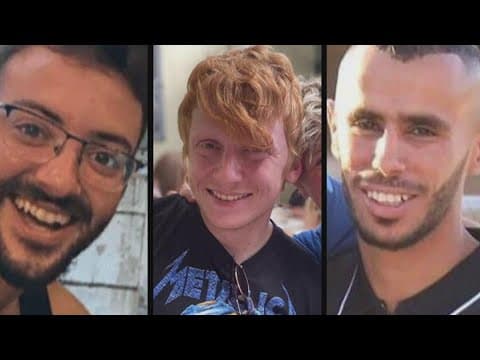 Israeli military accidentally kills three hostages held by Hamas, thought they were Hamas soldiers