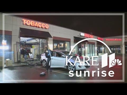 Car crashes through Minneapolis tobacco shop