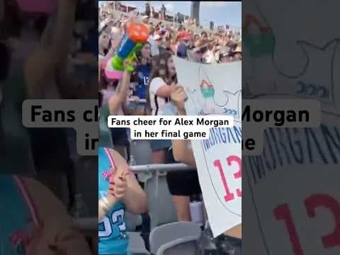 San Diego Wave FC fans cheered for Alex Morgan in the final game of her career