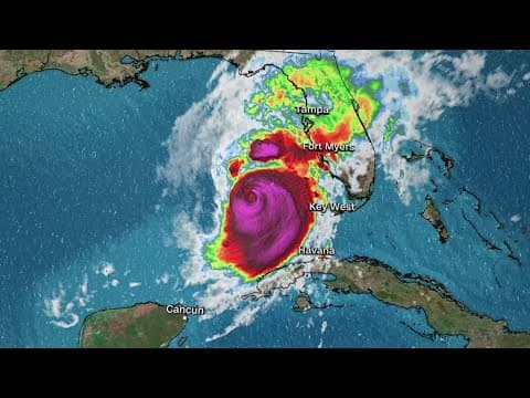 Hurricane Milton advances on Florida as the wait for impacts, landfall begins