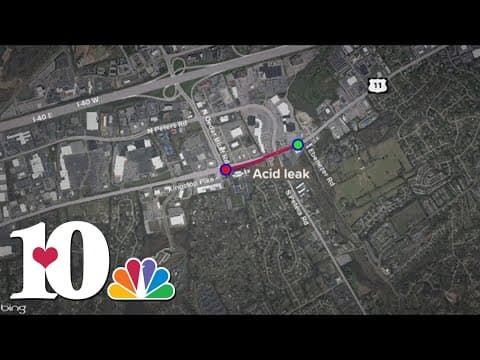 Kingston Pike back open after tractor-trailer leaks hydrochloric acid solution on part of road