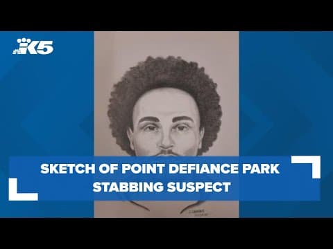Tacoma police release sketch of possible suspect in Point Defiance Park stabbing