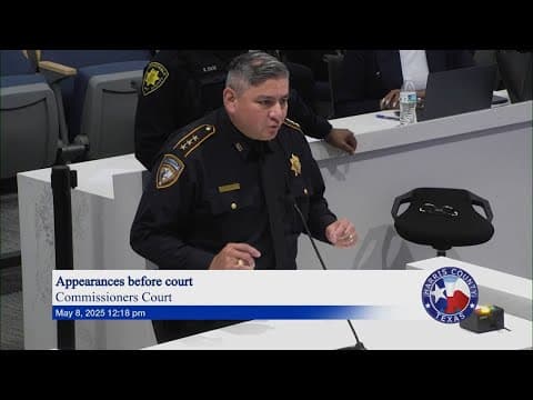 HCSO discusses reported deputy pay disparity at Commissioners Court
