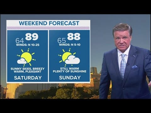 DFW Weather: Warm, sunny and pleasant weekend ahead