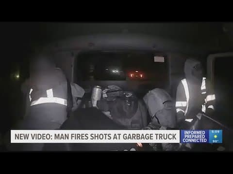Video shows when man shoots inside a garbage truck in Pasco County