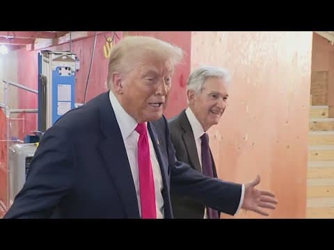 President Trump makes rare trip to Federal Reserve