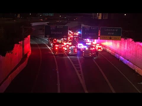 6 injured in two-vehicle crash on I-71 to I-670 ramp