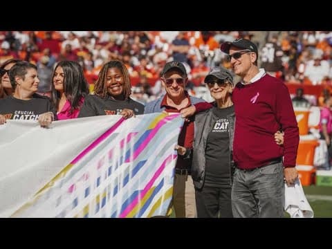 Commanders recognize cancer survivors during halftime | Get Uplifted