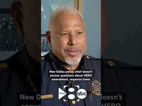 Dallas’ new police chief didn’t answer questions when asked about the HERO amendment, response times