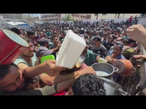 Israeli military says it has begun airdrops of aid into Gaza amid increased starvation deaths