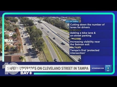 Crews begin work on West Cleveland Street, one of Tampa's most dangerous roads