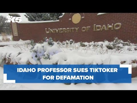 Idaho professor sues TikToker for defamation