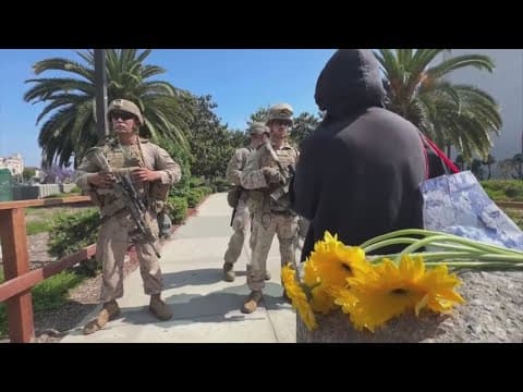 Anti-ICE protests continue in Los Angeles on Friday