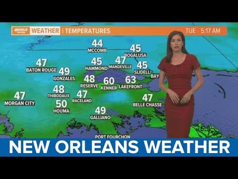 New Orleans Weather: Cool followed by warm up
