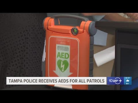 Tampa police announce AEDs to be equipped in every patrol vehicle