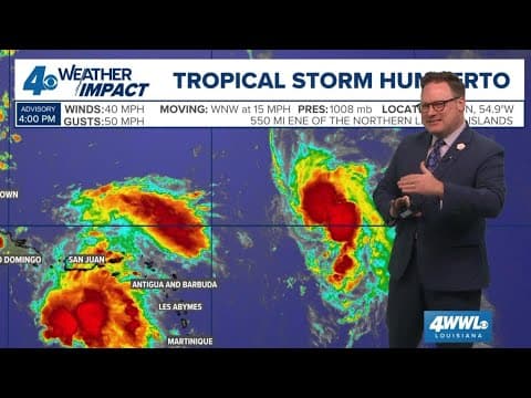 Tropical Weather Impact: TS Humberto forms, one other spot nearby