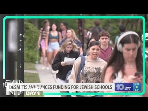 Gov. DeSantis announces new funding for Jewish schools