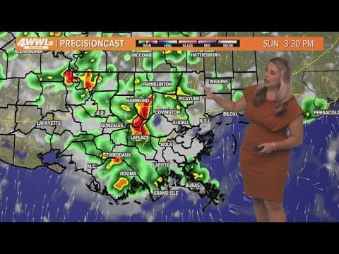 New Orleans Weather: Scattered heavy rain on Father's Day