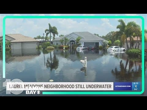 Despite rains long gone, Laurel Meadows homes are still submerged in water