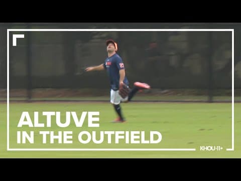 Here’s what Jose Altuve said following his first outfield workout