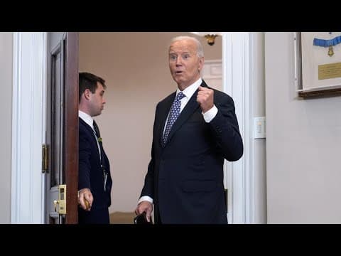 Joe Biden responds to question about why he wasn't in Washington when Hurricane Helene made landfall