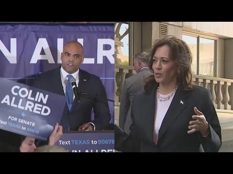 Ted Cruz, Colin Allred react to Biden dropping out of race