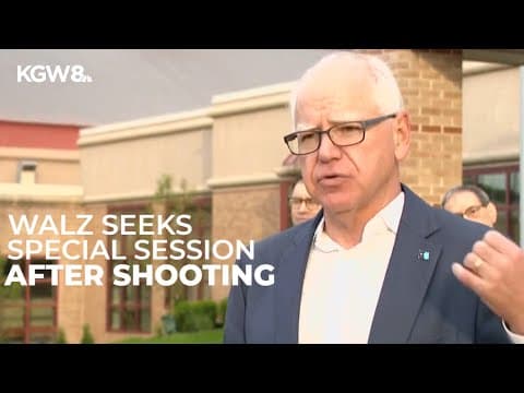 Minnesota Gov. Tim Walz wants to call special session after school shooting