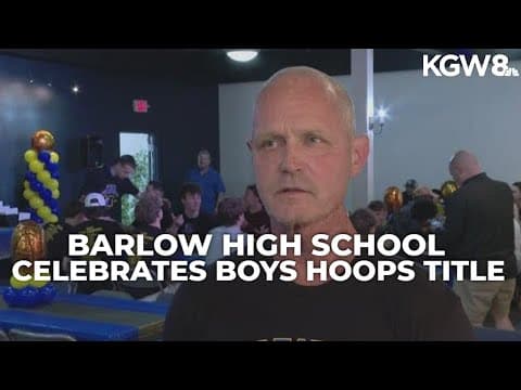 Barlow High honors first boys hoops state title with parade in Gresham