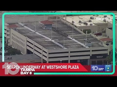 Search underway at Westshore Plaza for 2 people who fled traffic stop