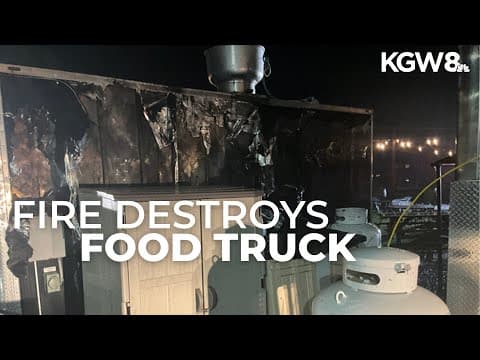 Fire destroys food truck in Deschutes County