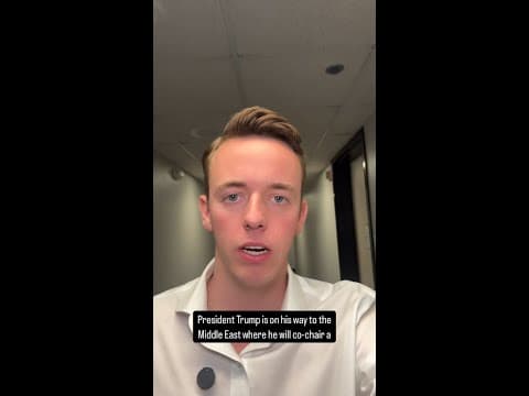 President Trump on his way to the Middle East