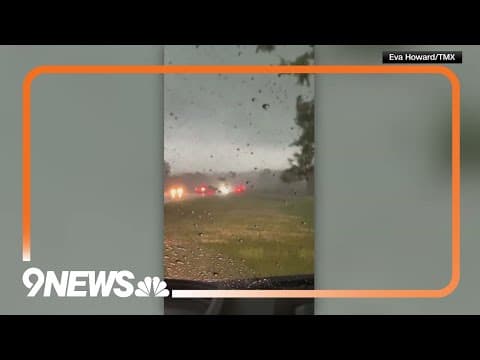 Tennessee: Couple waits out tornado in car