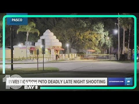 Pasco County deputies investigate argument turned deadly shooting
