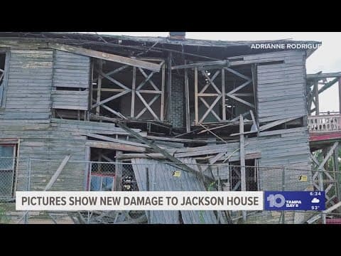 Historic Jackson House siding collapses over the weekend