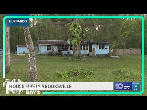 Investigation into house fire in Brooksville