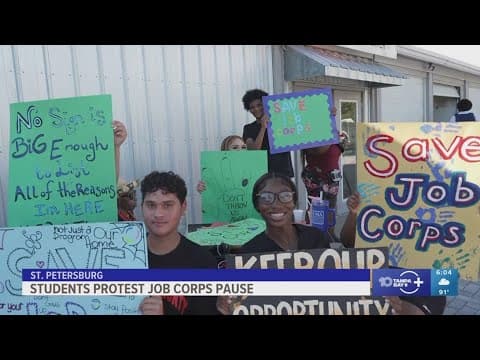 Students protest to save Pinellas County Job Corps