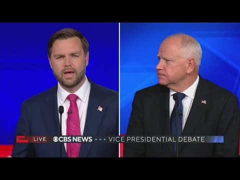 Walz and Vance go in depth on policy while attacking each other's running mates in VP debate