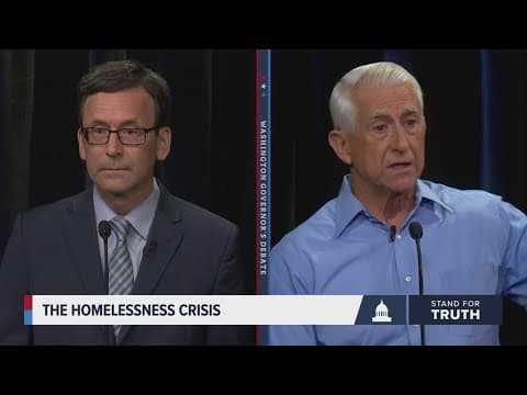Washington governor's debate: Ferguson, Reichert on how to address homelessness, affordable housing