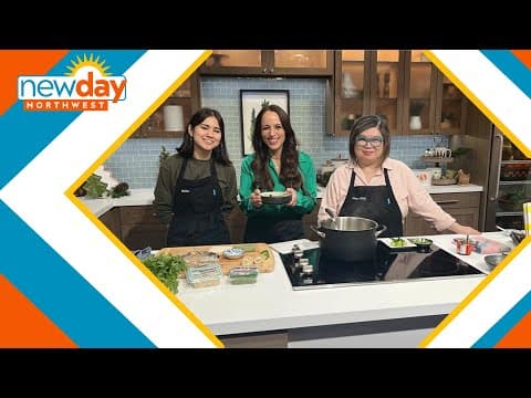 Making gingery chicken wonton soup from 'Feasts of Good Fortune' - New Day NW