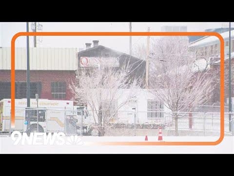 Denver Fire crews battle warehouse fire