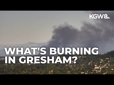 Fire at tire warehouse burning in Gresham