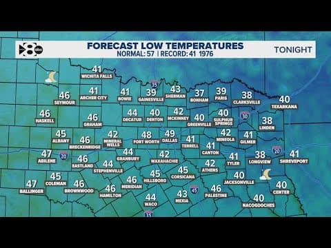 DFW Weather: Chilly mornings ahead in North Texas