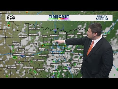 DFW Weather | Isolated storms expected Friday evening, 14 day forecast