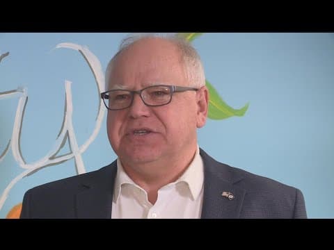 Gov. Tim Walz advocates for paid family leave