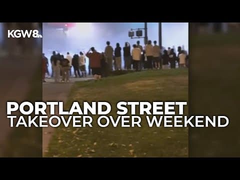 Portland police respond to multiple street takeovers, seize stolen firearm and tow vehicles