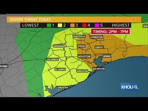 Tracking severe weather across the Houston area